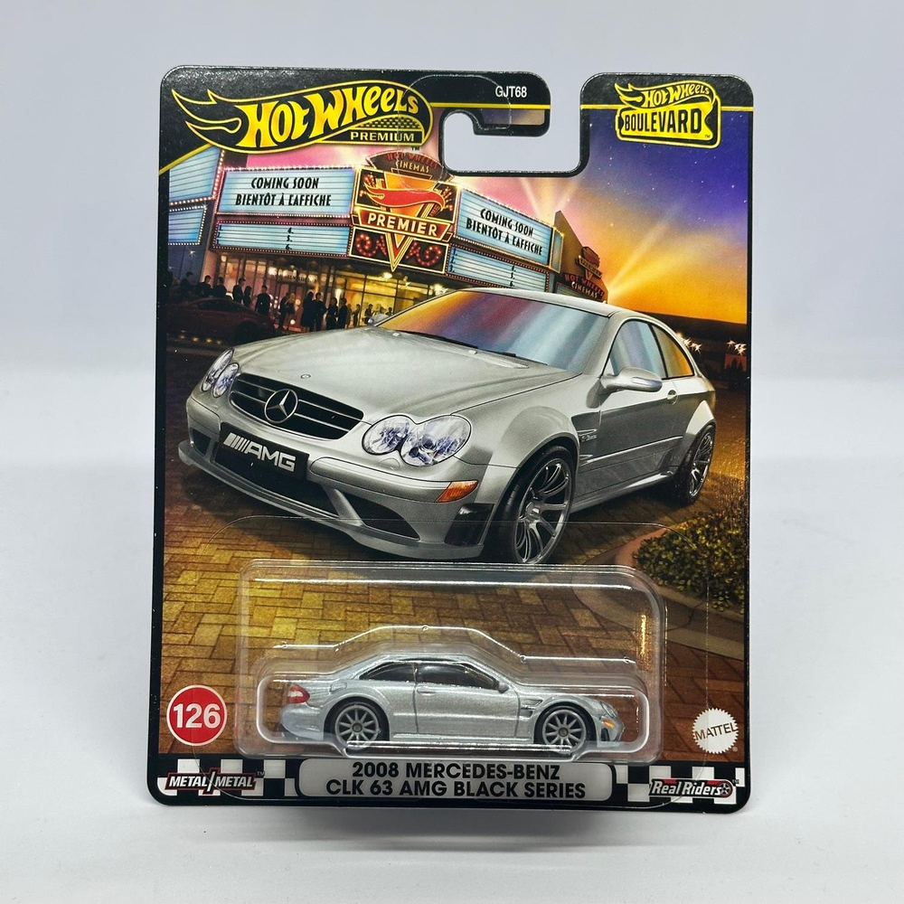 Hot Wheels Premium Boulevard No:126 - 2008 Mercedes-Benz CLK 63 AMG Black Series 