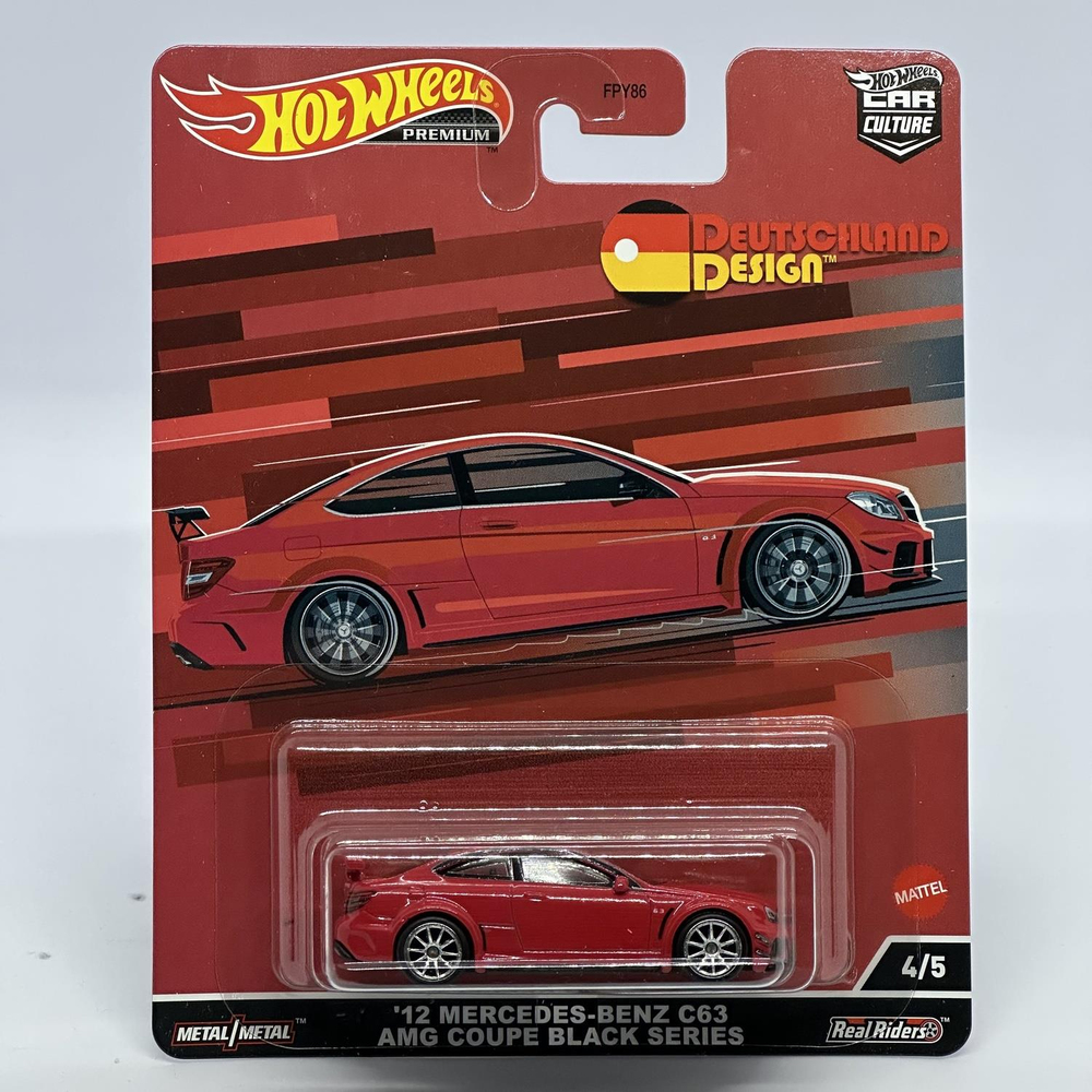 Hot Wheels Premium Deutchland Design 2 - '12 Mercedes-Benz C63 AMG Coupe