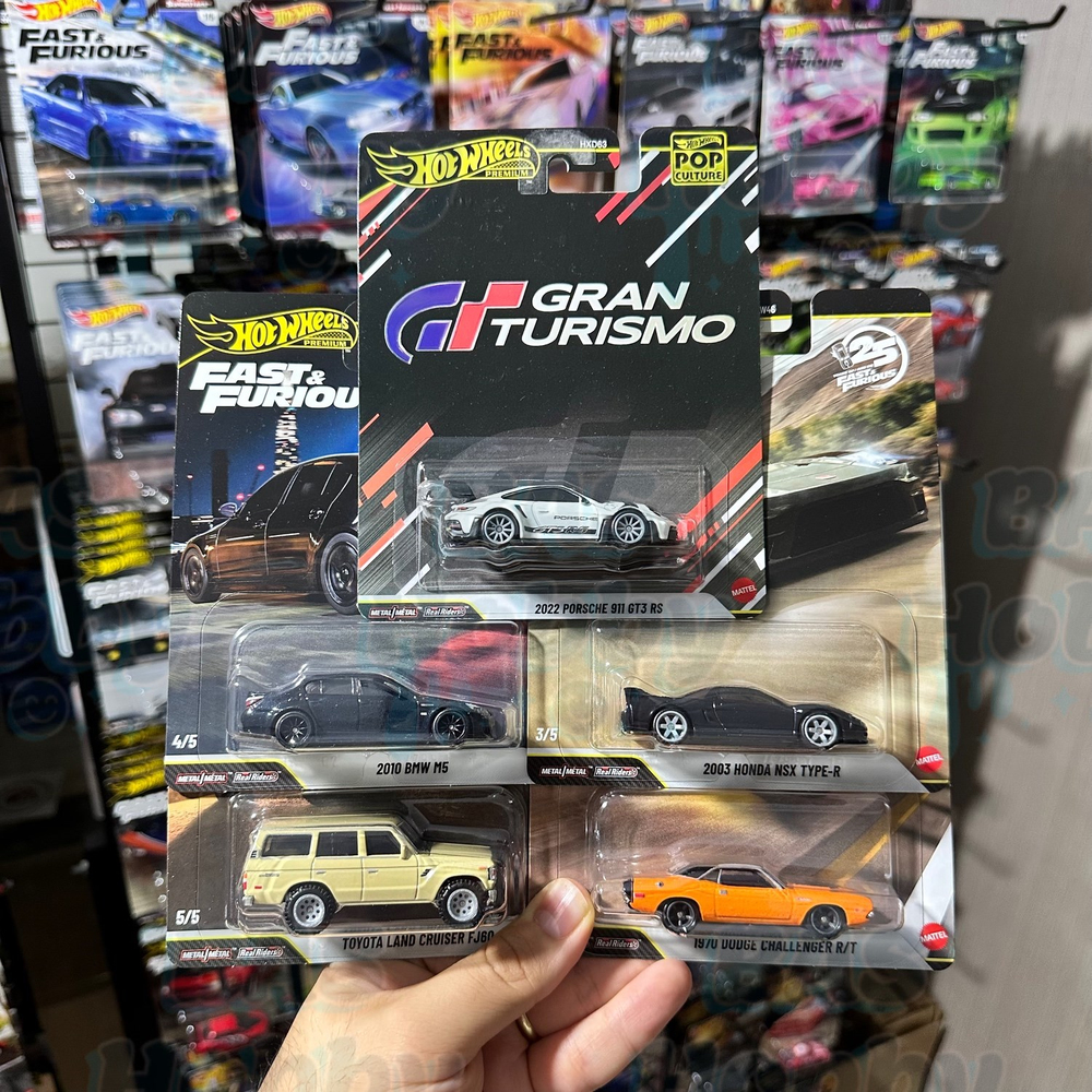 Hot Wheels Premium Karışık Set - 3 (25.yıl F&F ve Pop culture)