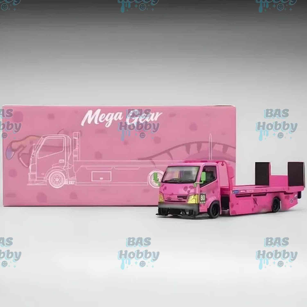 Megagear 1/64 Custom Tow Truck Pink Dinosaur Roxy livery