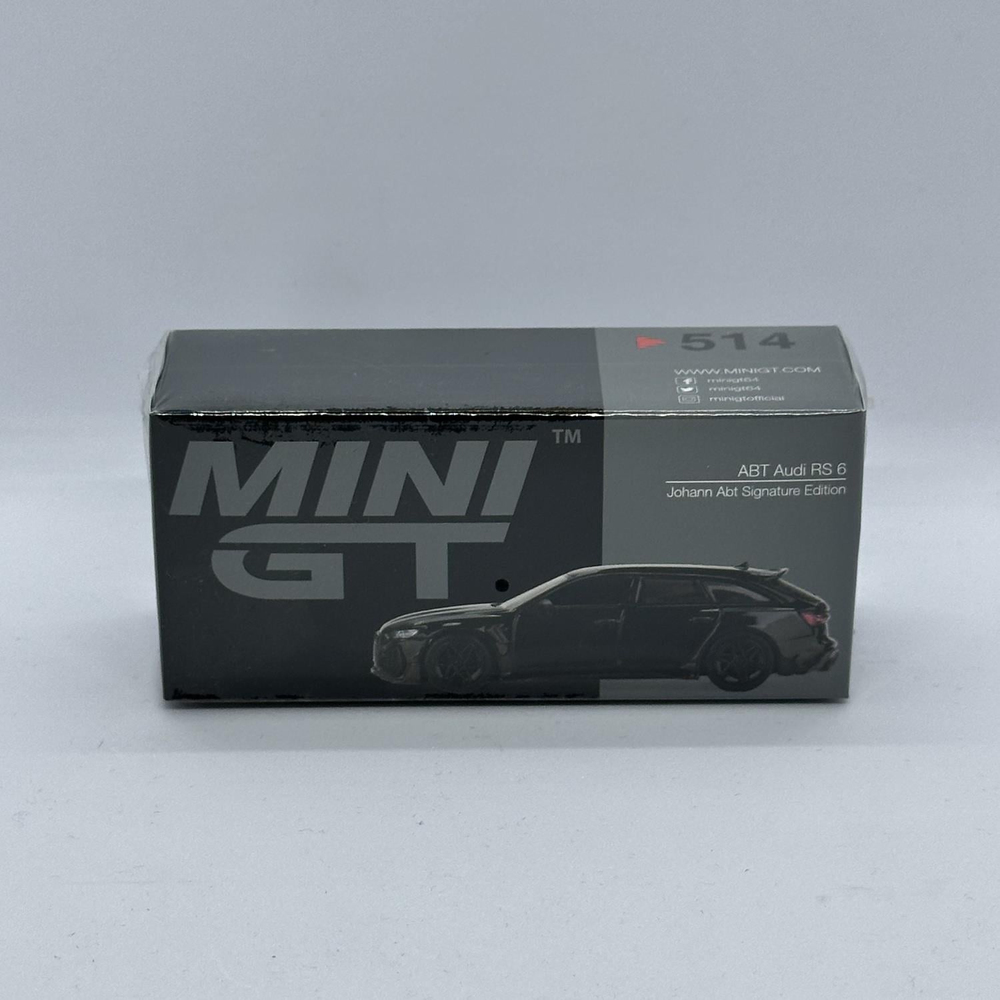 Mini GT 1/64 ABT Audi RS6 Johann Abt Signature Edition Black MGT00514 