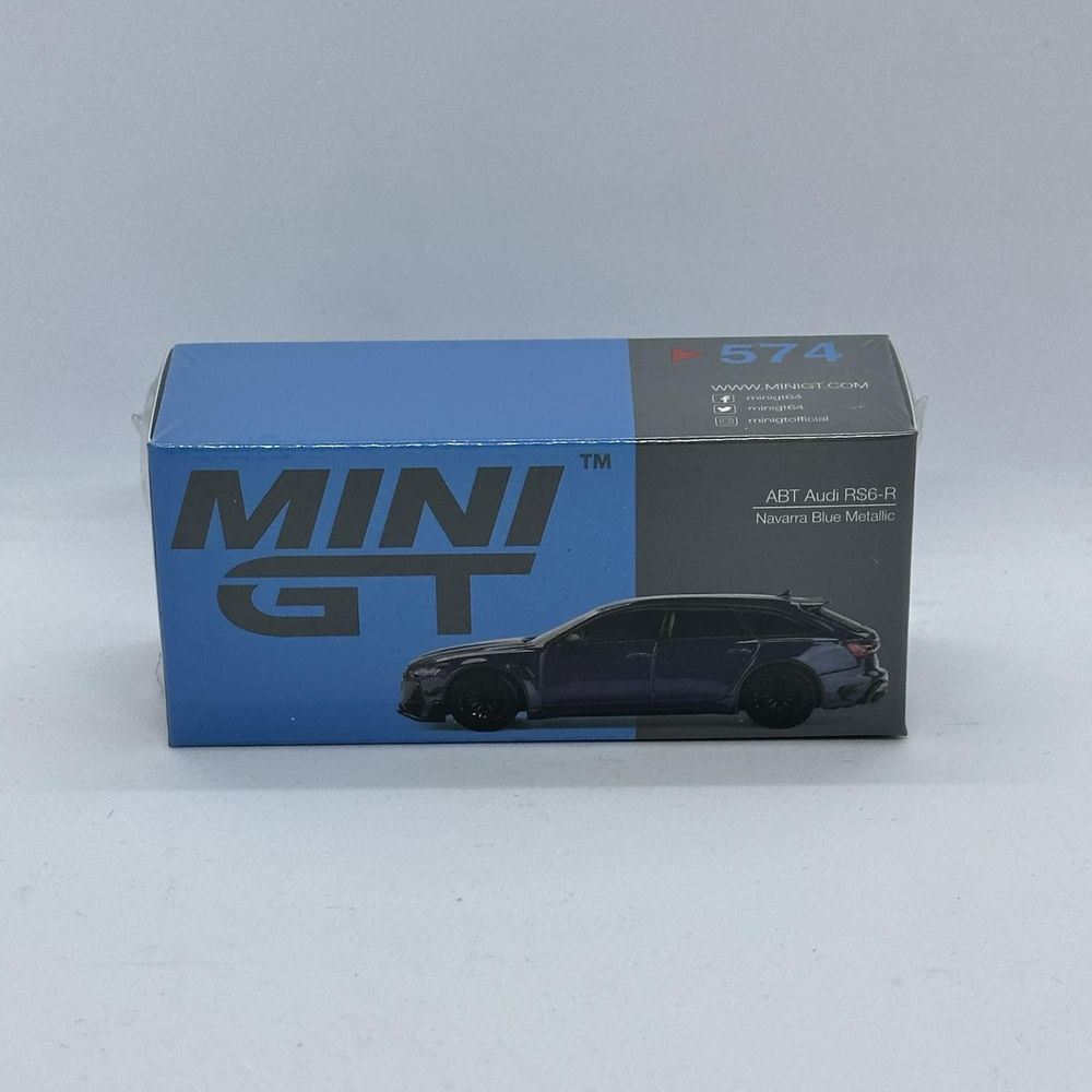 Mini GT 1/64 ABT Audi RS6-R Navarra Blue Metallic MGT00574