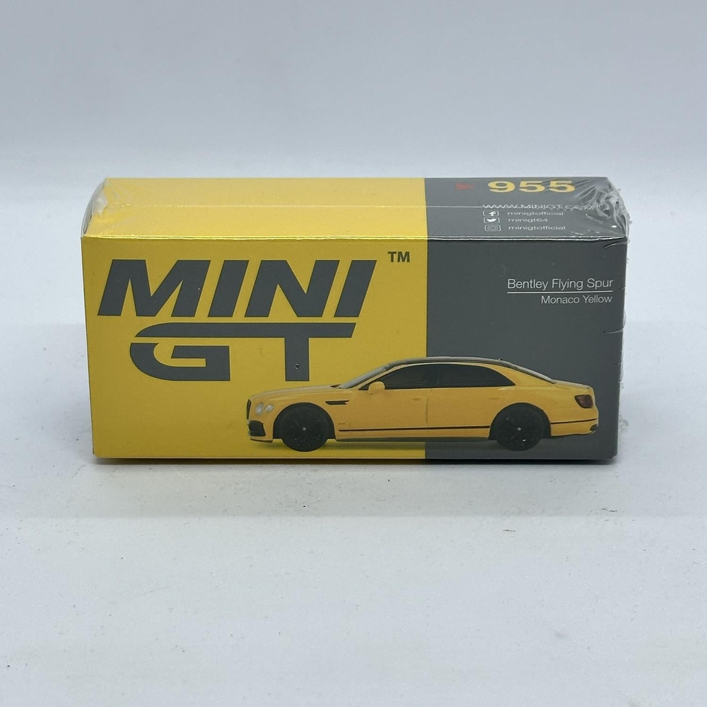 Mini GT 1/64 Bentley Flying Spur Monaco Yellow MGT00955