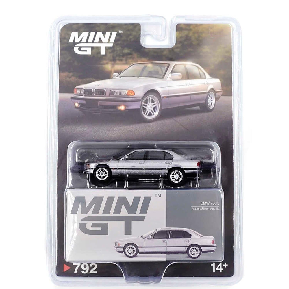 Mini GT 1/64 BMW 750IL Aspen Silver Metallic - Blister Paket MGT00792-BL