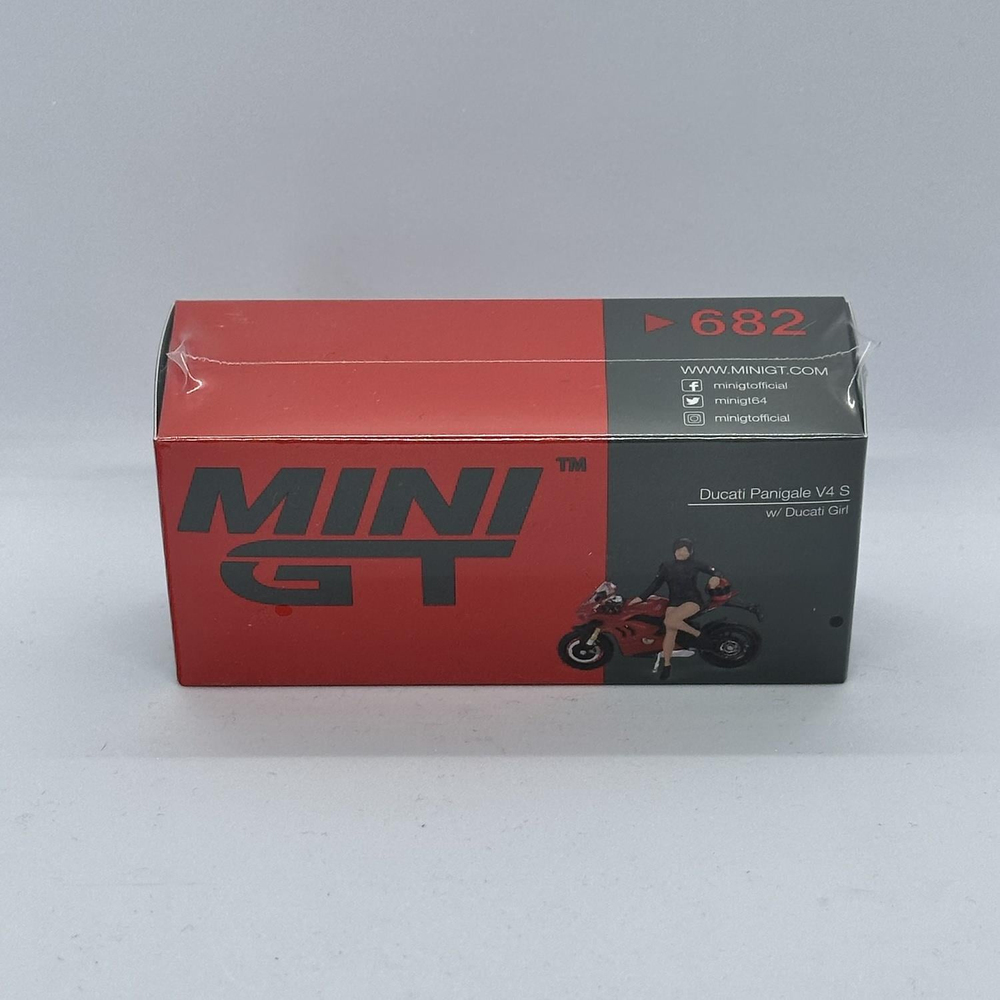 Mini GT 1/64 Ducati Panigale V4 S w/ Ducati Girl MGT00682