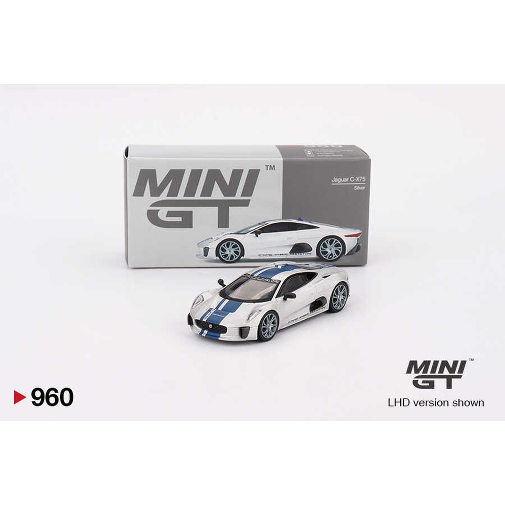 Mini GT 1/64 Jaguar C-X75 Silver MGT00960