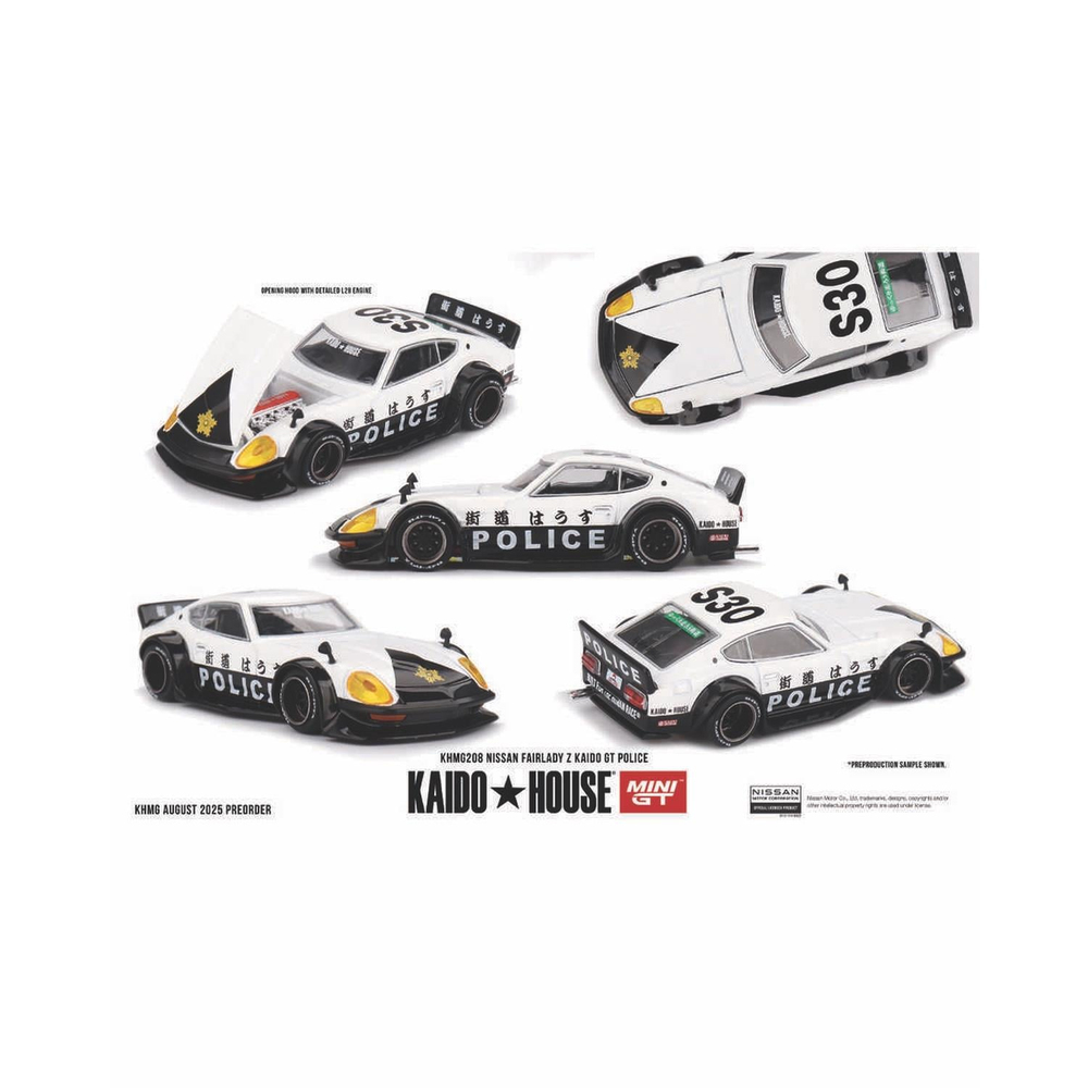 Mini GT 1/64 Kaido House Nissan Fairlady Z Kaido GT Police KHMG208