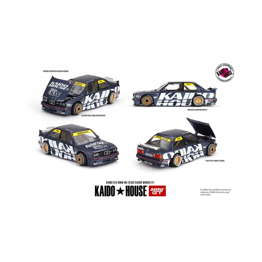 Mini GT 1/64 KaidoHouse BMW M3 (E30) Kaido Works V1 KHMG154