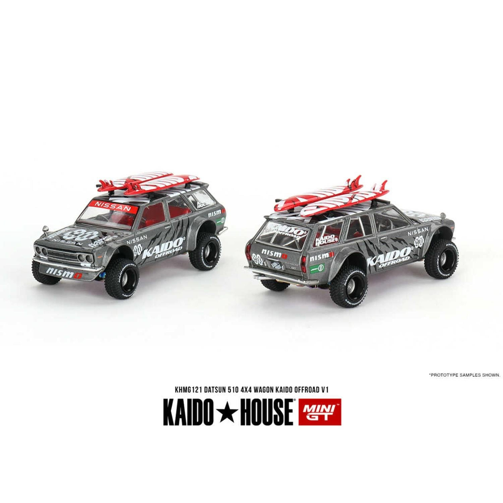Mini GT 1/64 KaidoHouse Datsun KAIDO 510 Wagon 4x4 Kaido Offroad V1 KHMG121