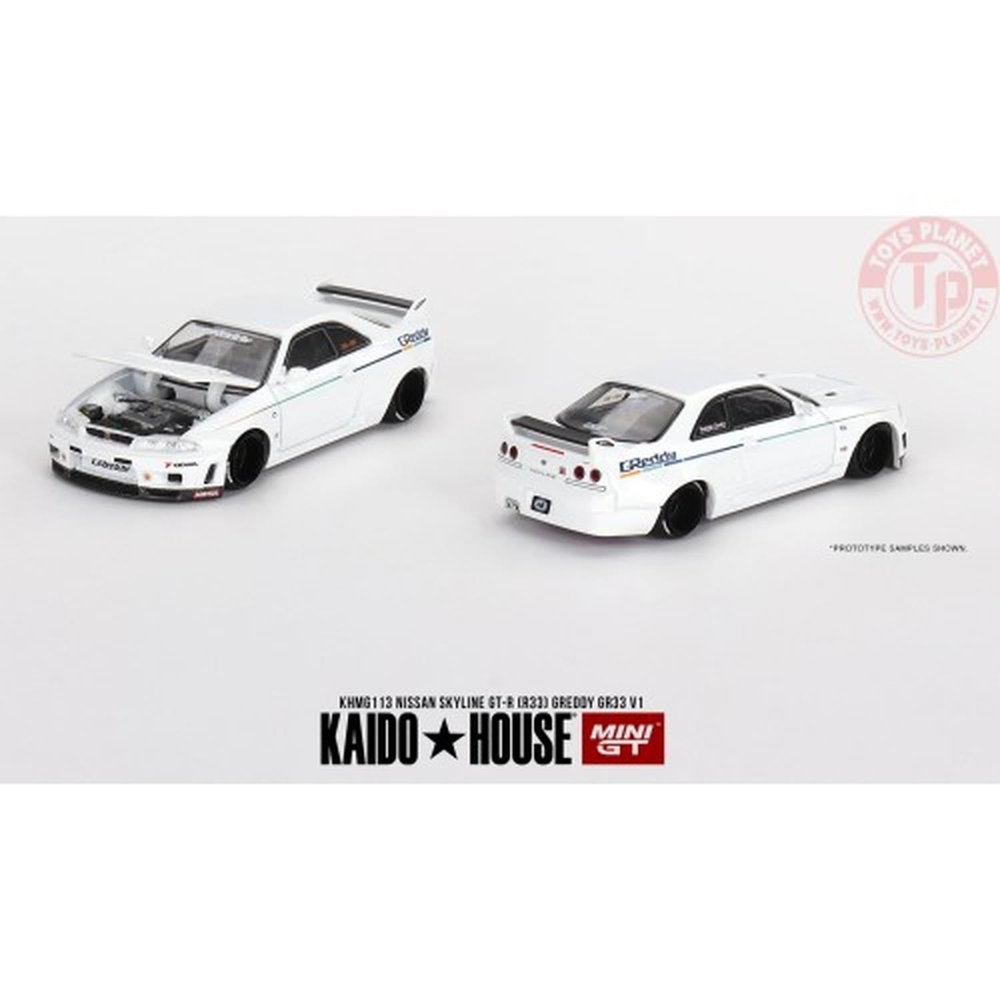 Mini GT 1/64 KaidoHouse Nissan Skyline Gt-R (R33) Greddy GR33 V1 KHMG113