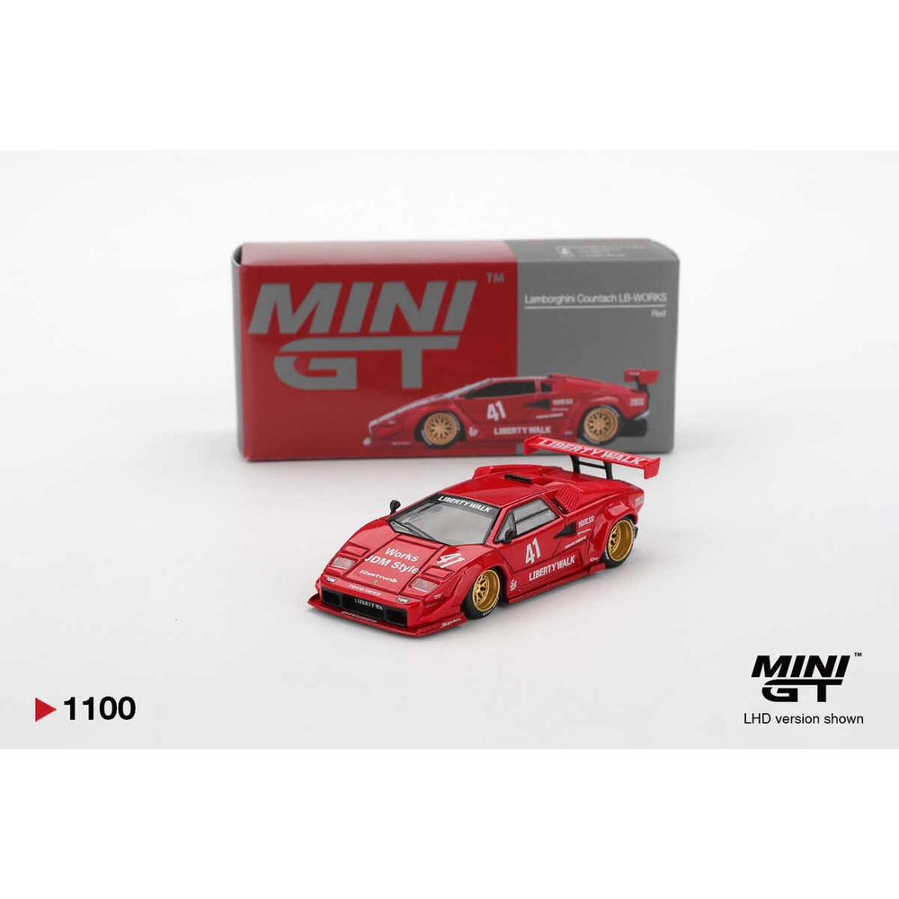 Mini GT 1/64 Lamborghini Countach LB-WORKS Red MGT01100