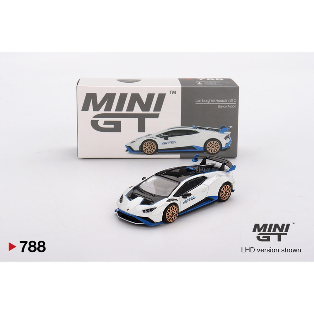 Mini GT 1/64 Lamborghini Huracán STO Bianco Asopo MGT00788