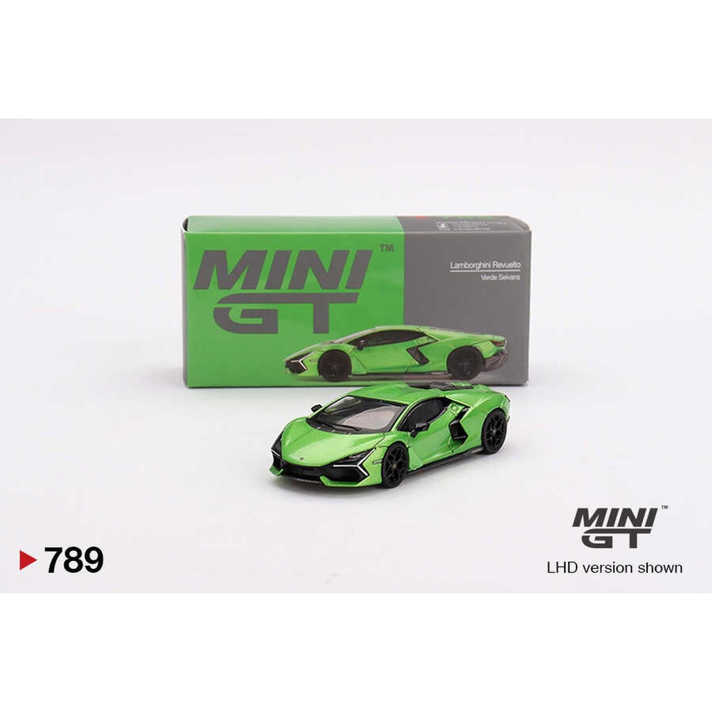 Mini GT 1/64 Lamborghini Revuelto Verde Selvans MGT00789