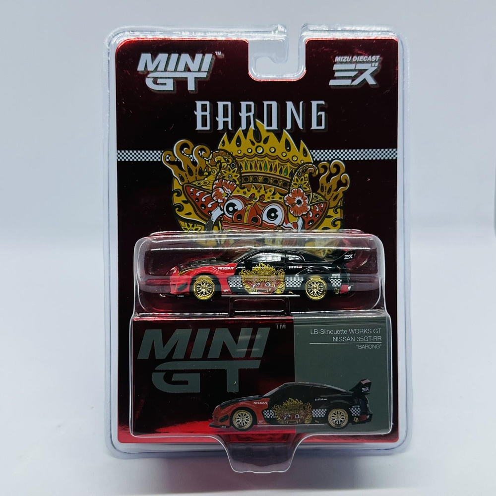 Mini GT 1/64 LB-Silhouette WORKS GT NISSAN 35GT-RR Ver.1 “BARONG” MINI GT x MIZU Diecast MGT00651