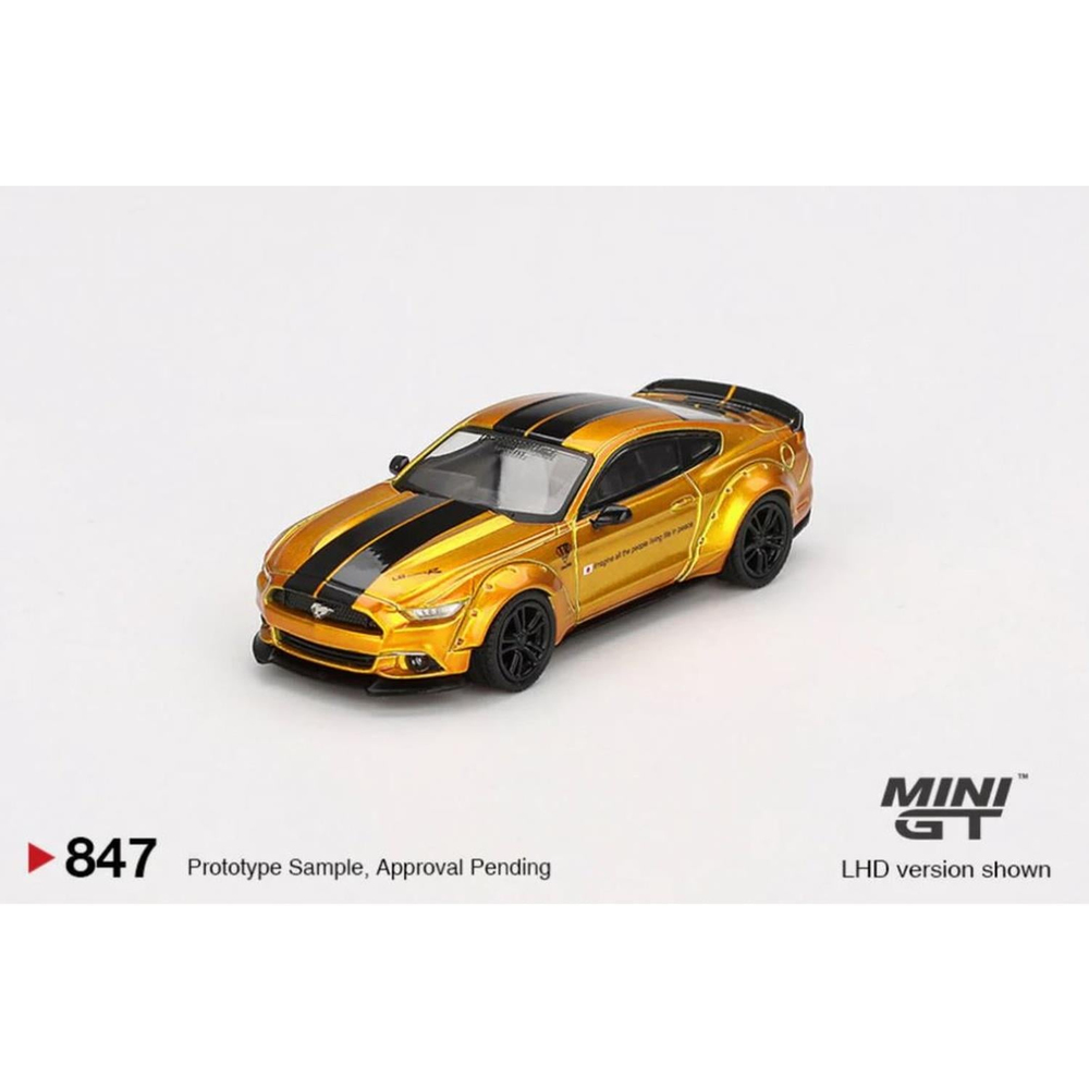 Mini GT 1/64 LB-WORKS FORD MUSTANG LB Gold MGT00847