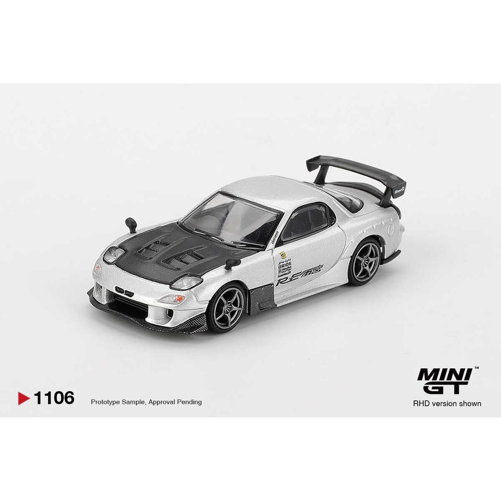 Mini GT 1/64 Mazda RX-7 RE-Amemiya Silver Metallic MGT01106