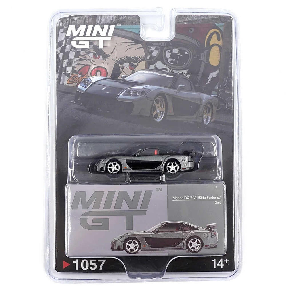 Mini GT 1/64 Mazda RX-7 VeilSide Fortune Grey MGT01057-BL (Blister Paket)