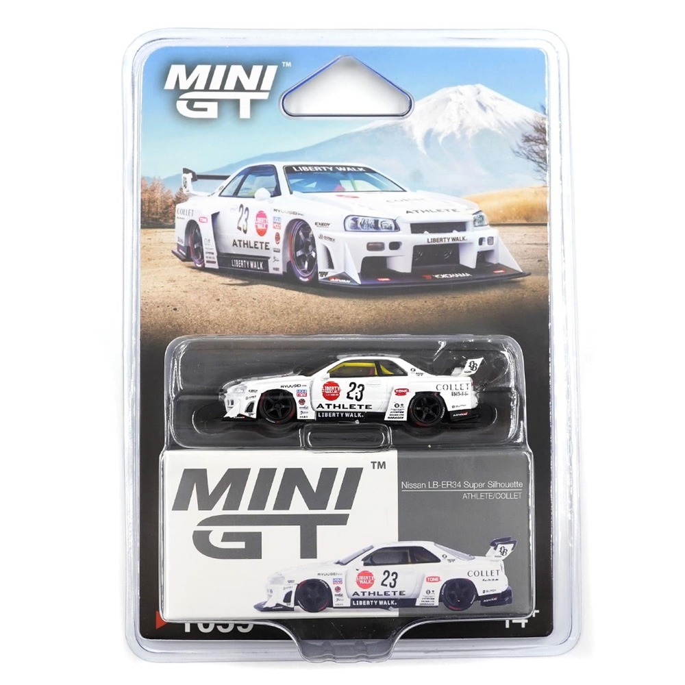 Mini GT 1/64 Nissan LB-ER34 Super Silhouette ATHLETE/COLLET MGT01059-BL