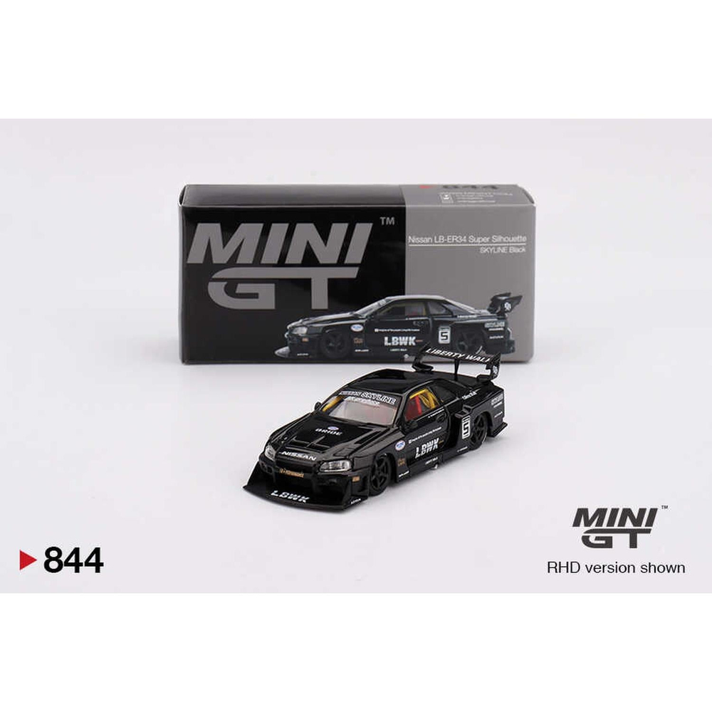 Mini GT 1/64 Nissan LB-ER34 Super Silhouette SKYLINE Black MGT00844