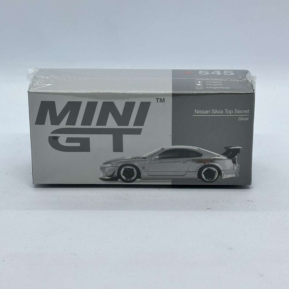 Mini GT 1/64 Nissan Silvia Top Secret (S15) Silver MGT00545