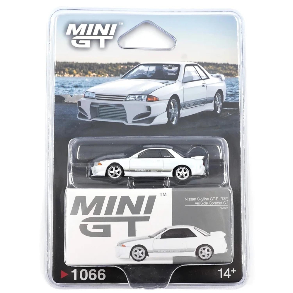Mini GT 1/64 Nissan Skyline GT-R (R32) VeilSide Combat C-I White MGT01066-BL (Blister Paket)