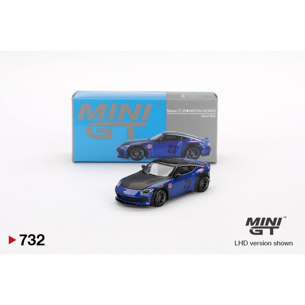 Mini GT 1/64 Nissan Z LB★NATION WORKS Seiran Blue MGT00732
