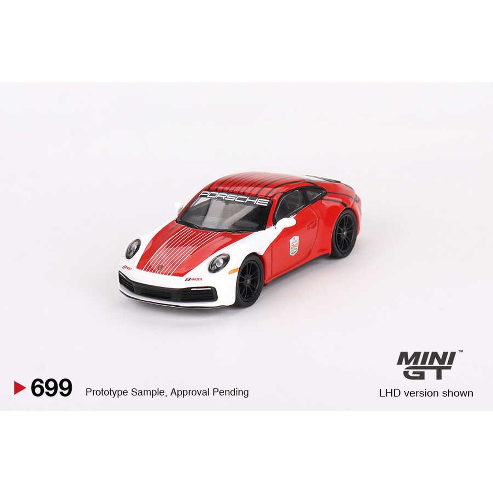 Mini GT 1/64 Porsche 911 (992) Carrera S Safety Car 2023 IMSA Daytona 24 Hrs MGT00699