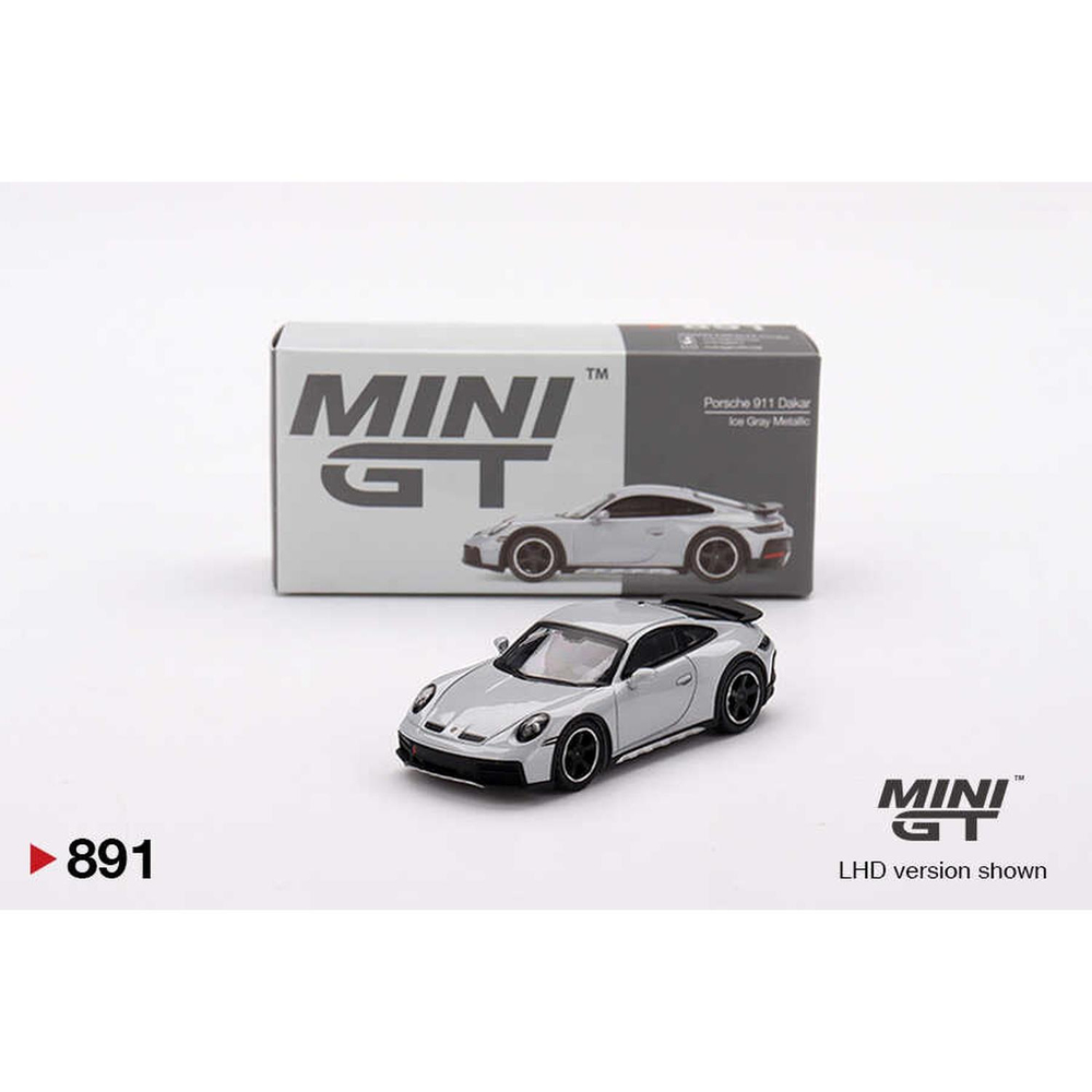 Mini GT 1/64 Porsche 911 Dakar Ice Gray Metallic MGT00891