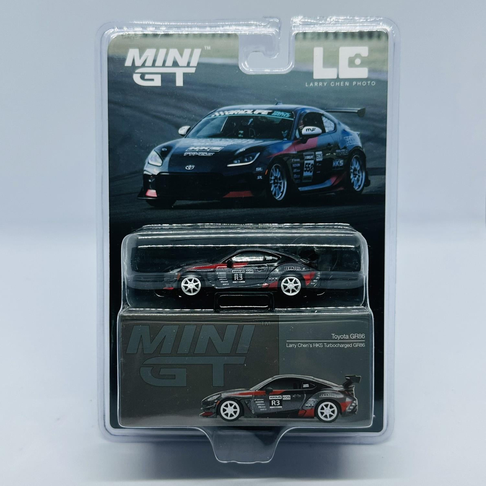 Mini GT 1/64 Toyota GR86 Larry Chen's HKS Turbocharged GR86 - Blister Paket MGT00820-BL