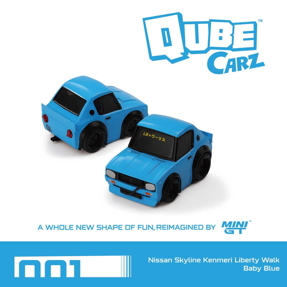 Mini GT Nissan Skyline Kenmeri Liberty Walk Baby Blue QZOO101-BL