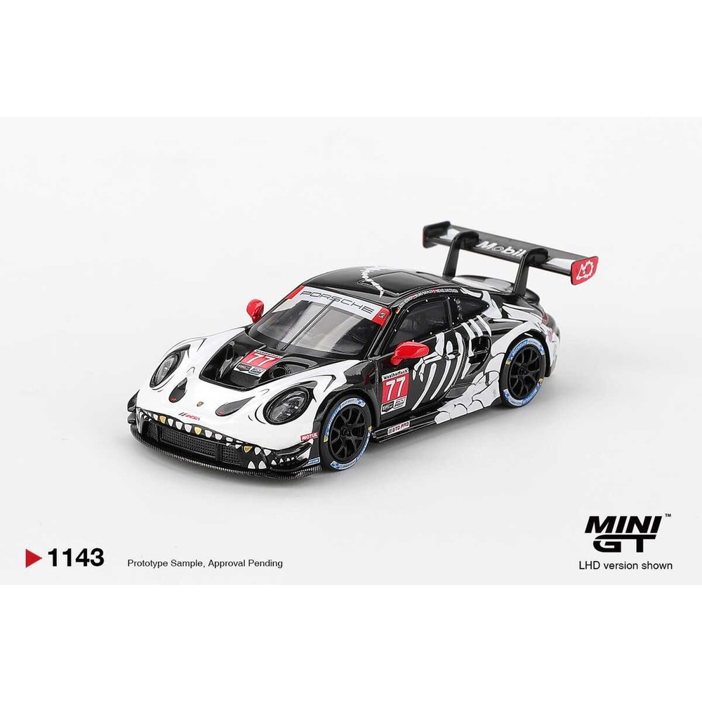 (ÖN SATIŞ) Mini GT 1/64 Porsche 911 GT3 R AO Racing 2025 IMSA Petit Le Mans MGT01143