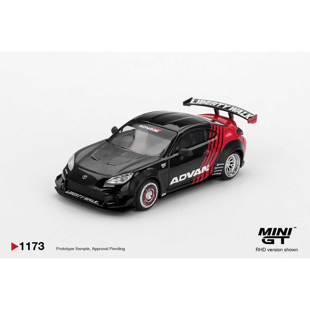 (ÖN SATIŞ) Mini GT 1/64 Toyota GR86 LB Nation Advan MGT01173