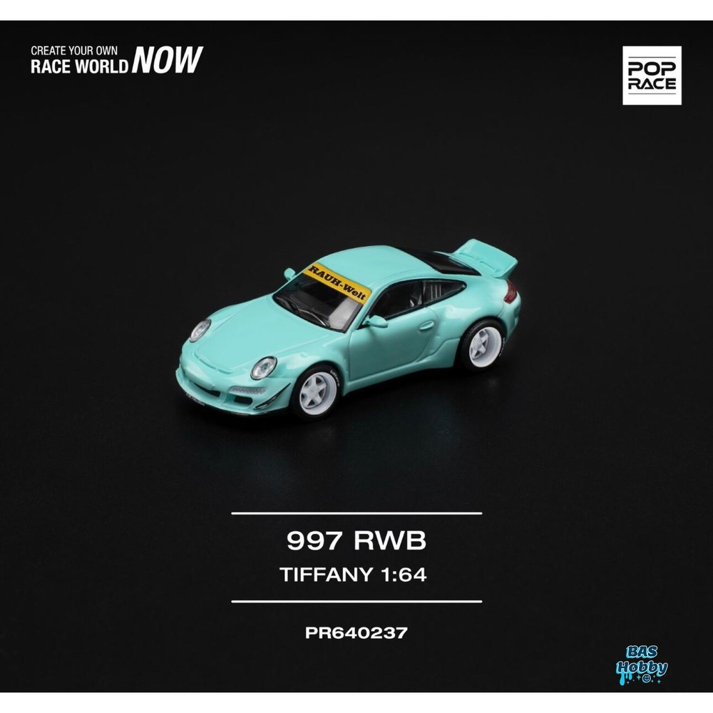 Pop Race 1/64 RWB 997 Tiffany Blue PR640237