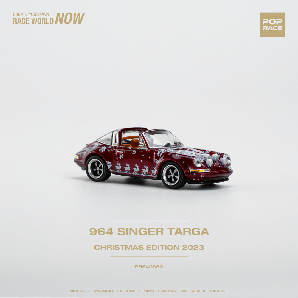 Pop Race 1/64 Singer Targa Christmas 2023 PR640083