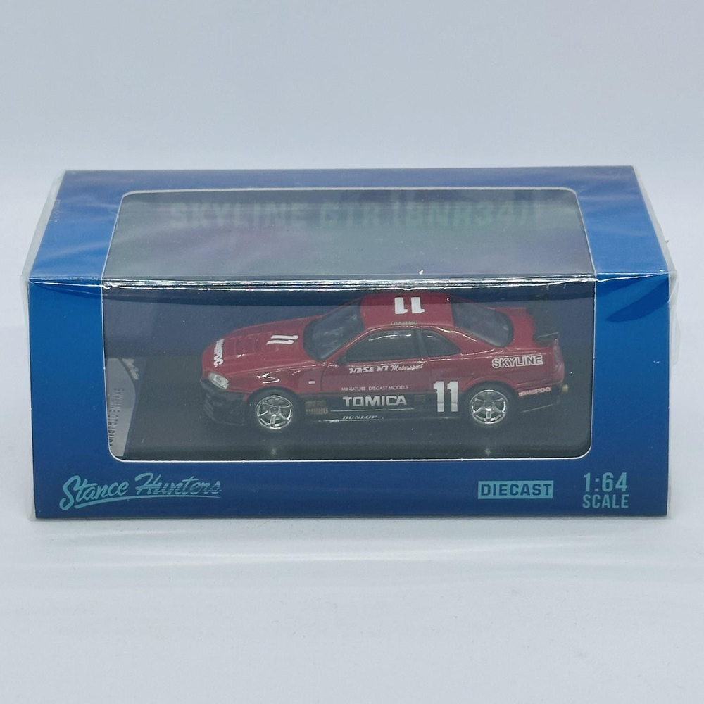 Stance Hunters - Nissan Skyline GTR R34 (Red) - Tomica 