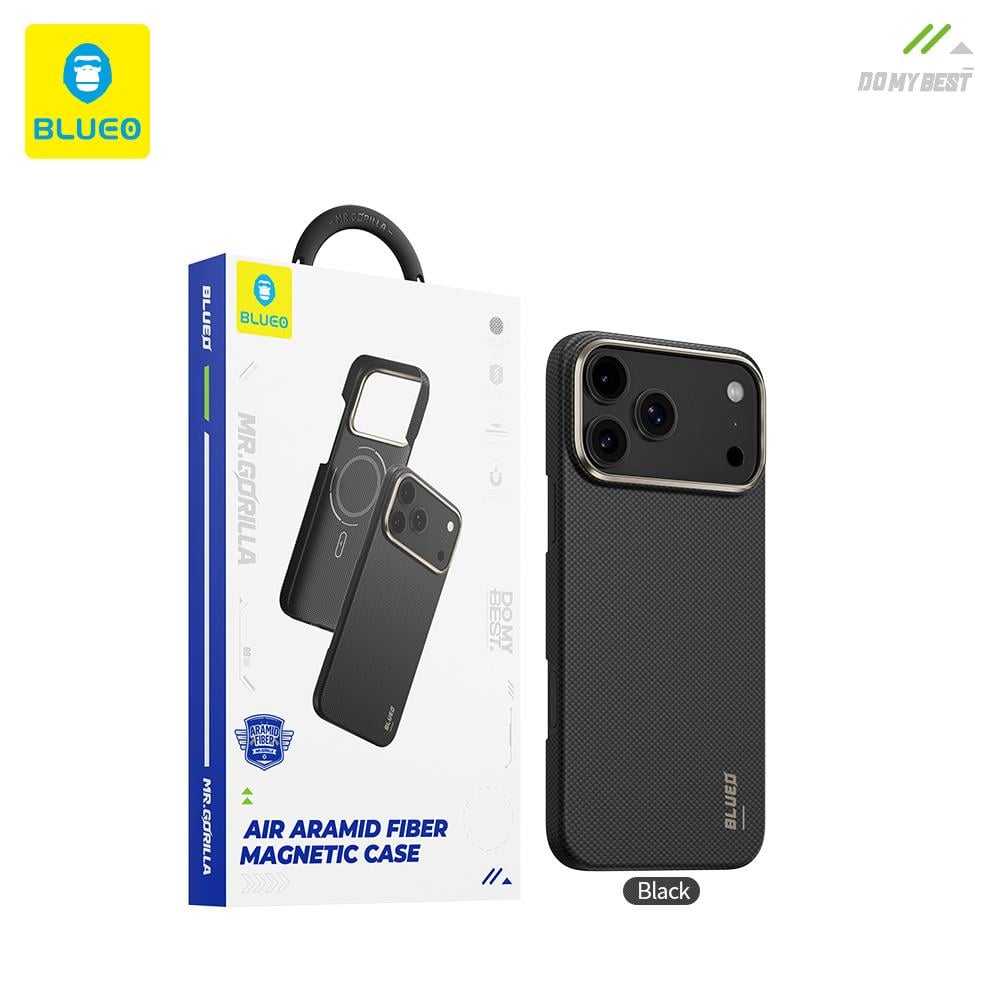 BLUEO Blueo Air Aramid Fiber iPhone 17 Pro Uyumlu MagSafe Özellikli Magnetic Telefon Kılıfı