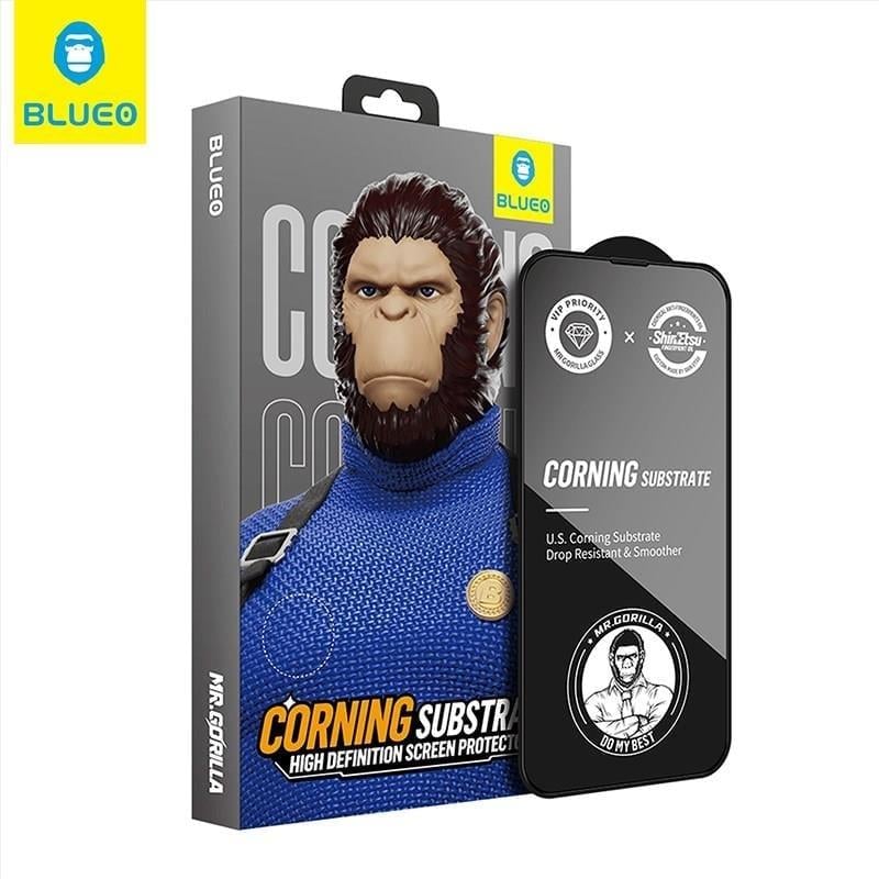 BLUEO Blueo Corning Gorilla iPhone 14 Pro Max Uyumlu Çizilme ve Darbelere Ekstra Dayanıklı HD Cam Ekran Koruyucu