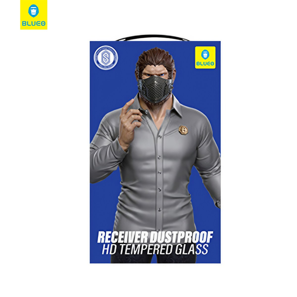 BLUEO iphone Duo Blueo Large Arc Edge Anti-Dust HD Ekran Koruyucu Cam