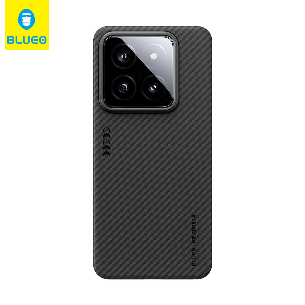 BLUEOB Punk Armor Aramid Fiber Anti-Drop Xiaomi Mi 13 Ultra Slim ince Karbon Fiber Parmak izi Bırakmayan Mat Sert Kılıf