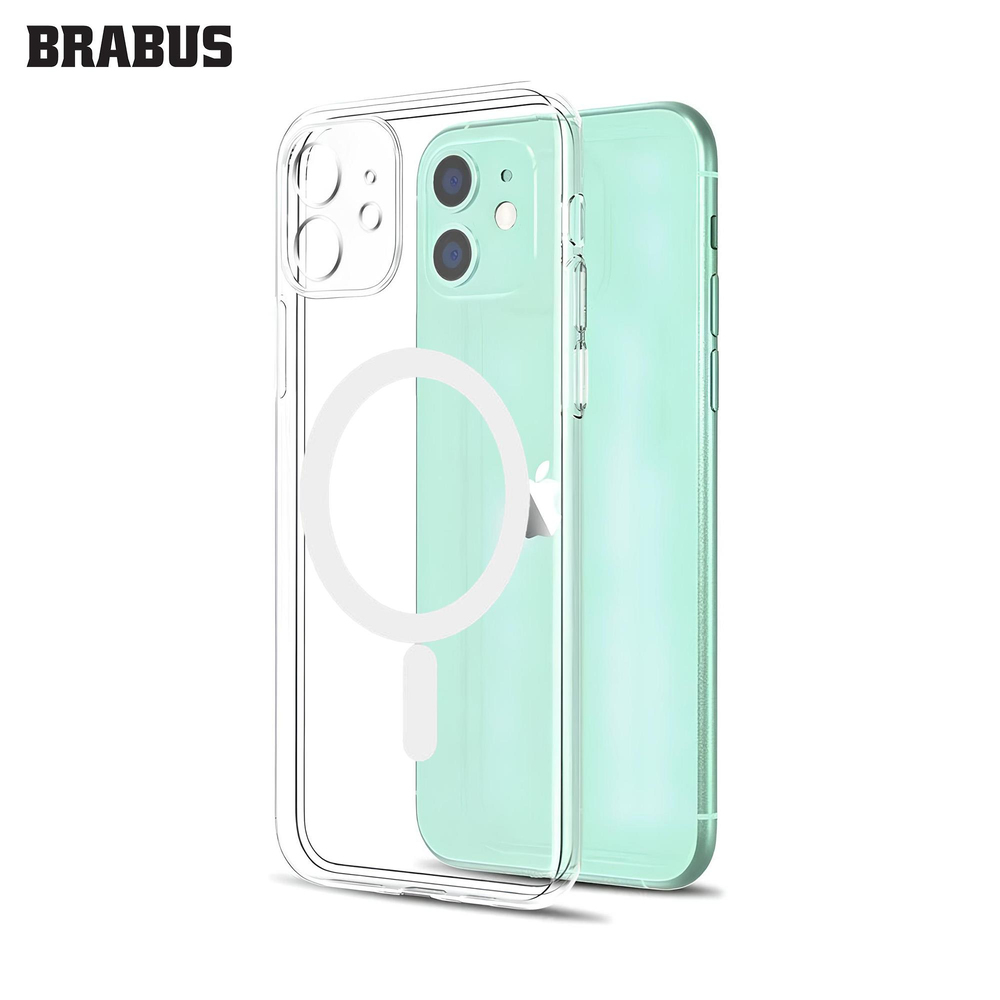 BRABUS iPhone 12 MagSafe Özellikli Kamera Lens Mercek Korumalı İnce Slim Yumuşak Fox Silikon Kılıf