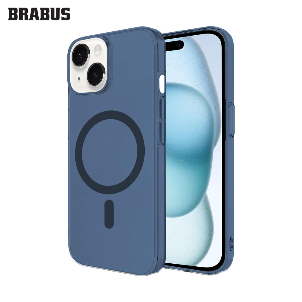 BRABUS iPhone 14 MagSafe Özellikli Orijinal Çipli Mika IC Magsafe Şeffaf Sert Silikon Kılıf