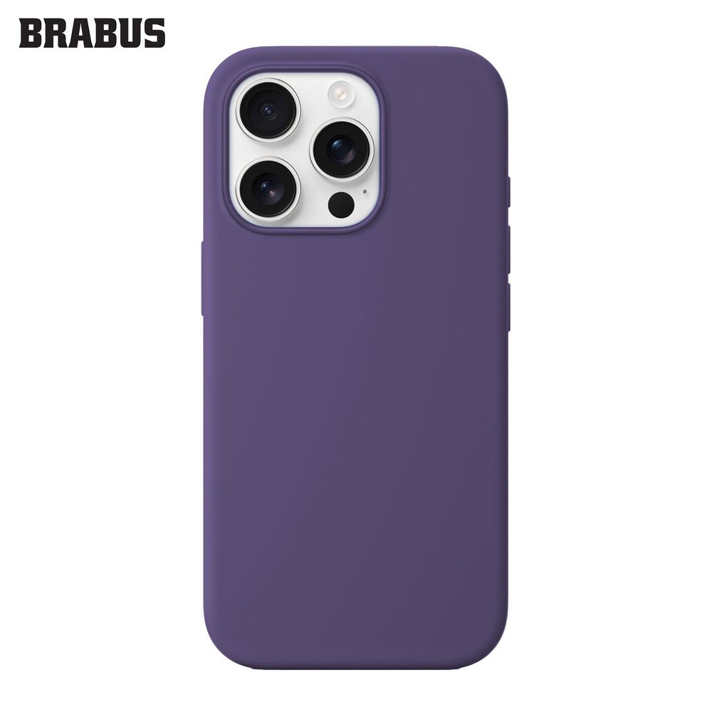 BRABUS iPhone 14 Pro Max MagSafe Özellikli Silinebilir içi Kadife Soft Jel Dokulu Yumuşak Figura IC Silikon Kılıf