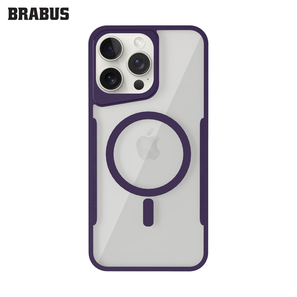 BRABUS Iphone 15 Pro Max MagSafe İnce Silikon Horizon Şeffaf Kılıf 