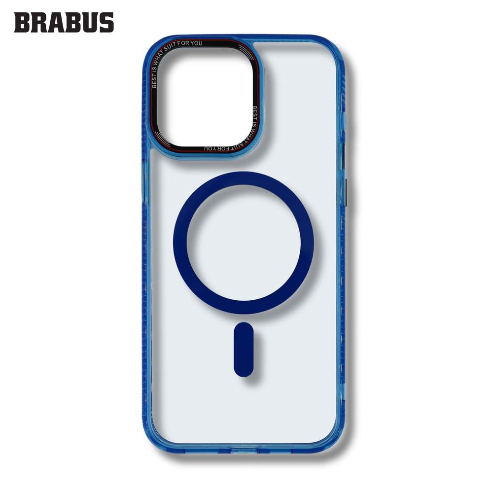 BRABUS Iphone 15 Pro Max MagSafe Max Anti-Shock Silikon Rex Şeffaf Kılıf