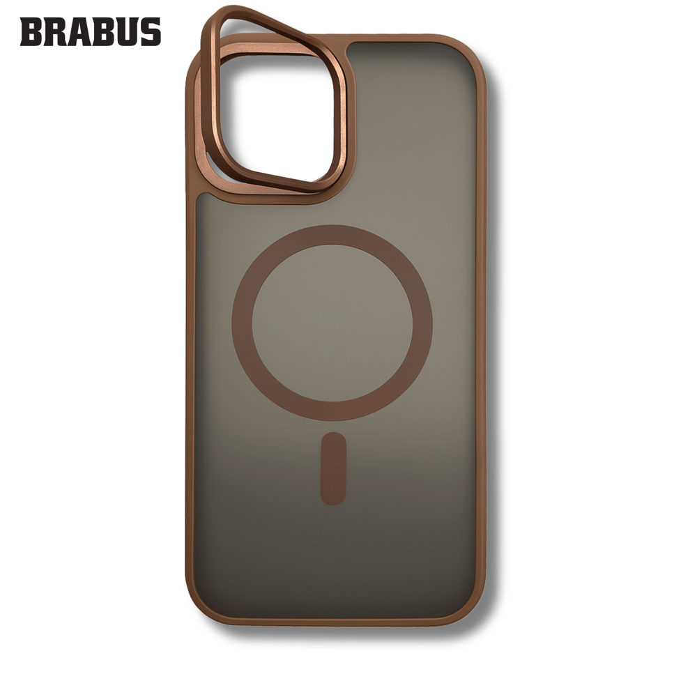 BRABUS iPhone 16 Pro Max MagSafe Kamera Stand Özellikli Buzlu Kenarları Renkli Yumuşak Venice Silikon Kılıf
