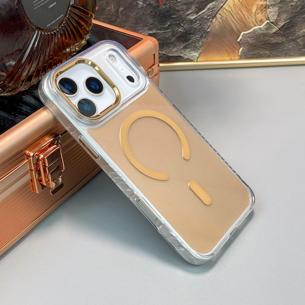 BRABUS iPhone 17 Air Uyumlu MagSafe Özellikli Kenarları Yumuşak Arkası Sert Safari Telefon Kılıfı