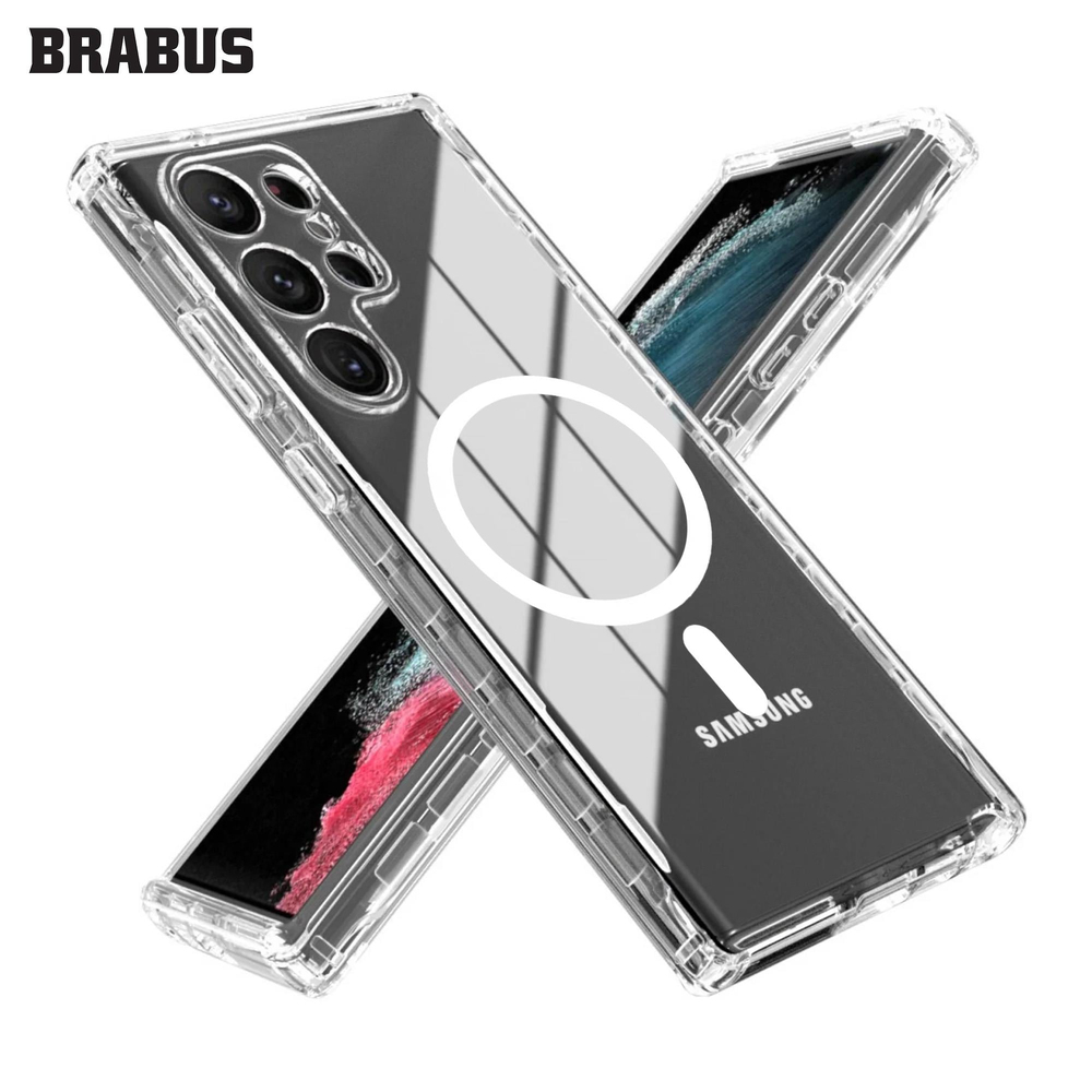 BRABUS Samsung S23 Ultra MagSafe Özellikli İnce Slim Yumuşak Fox Silikon Kılıf