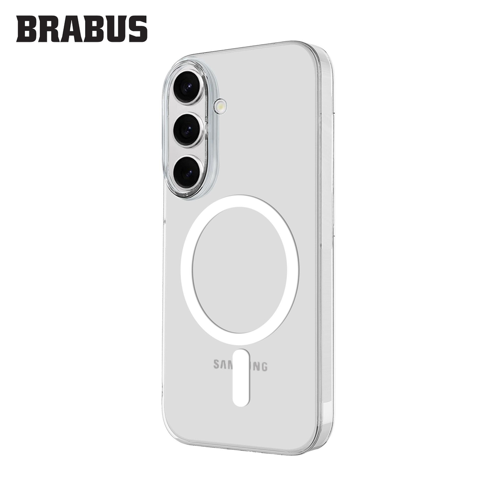 BRABUS Samsung S24 MagSafe Özellikli ince Slim Şeffaf Royal Sert Silikon Kılıf