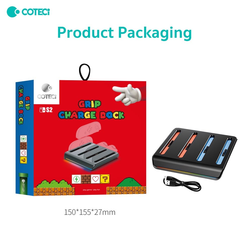 COTECi COTECi Nintendo Switch 2 Joy-Con Şarj Ünitesi ve Standı