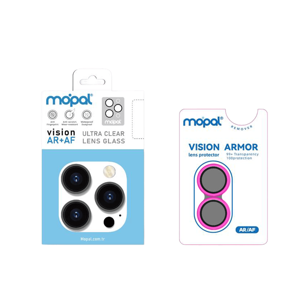 KUZOOM iPhone 16  / 16 Plus Uyumlu Vision AR + AF Ultra Clear 9H Hardness Temperli Kamera Lens Koruyucu